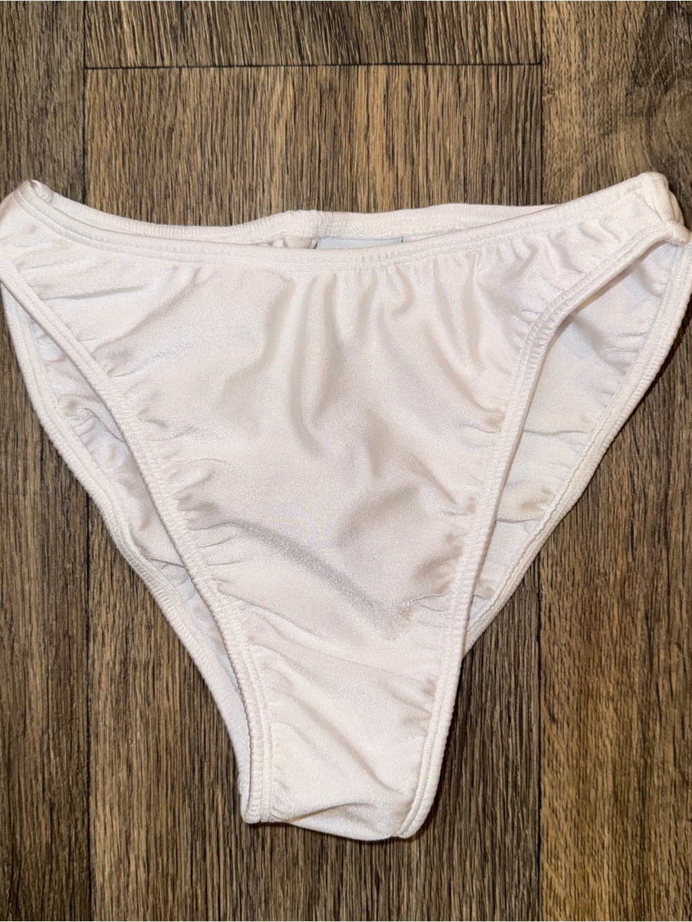 White Bikini Bottom - Classic High Cut